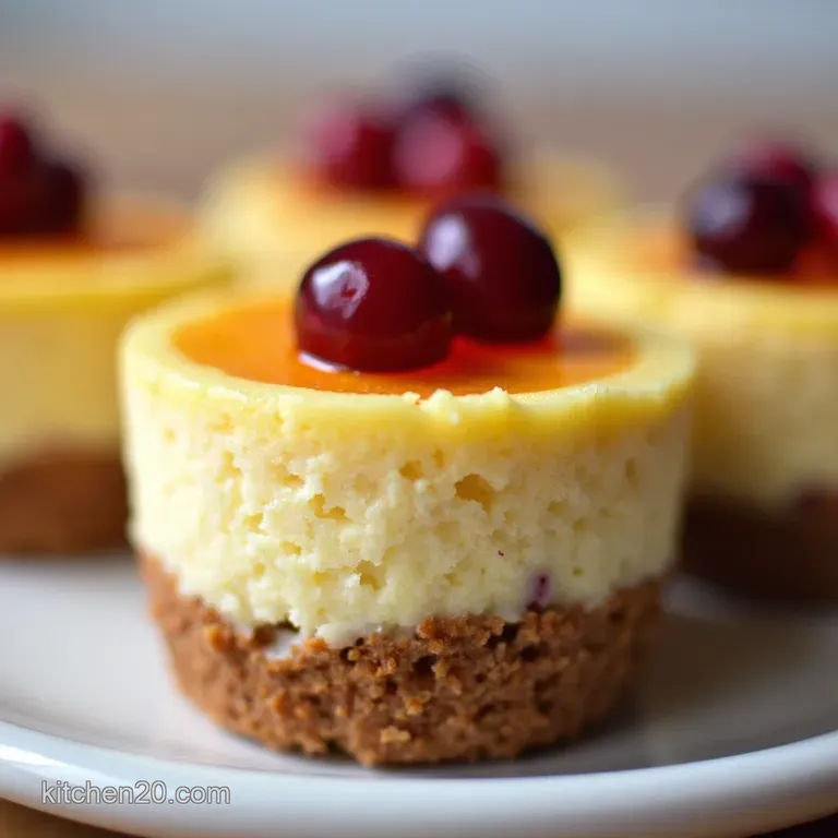 A Proper Treat Zesty Cranberry Orange Mini Cheesecakes with Gingersnap Crust