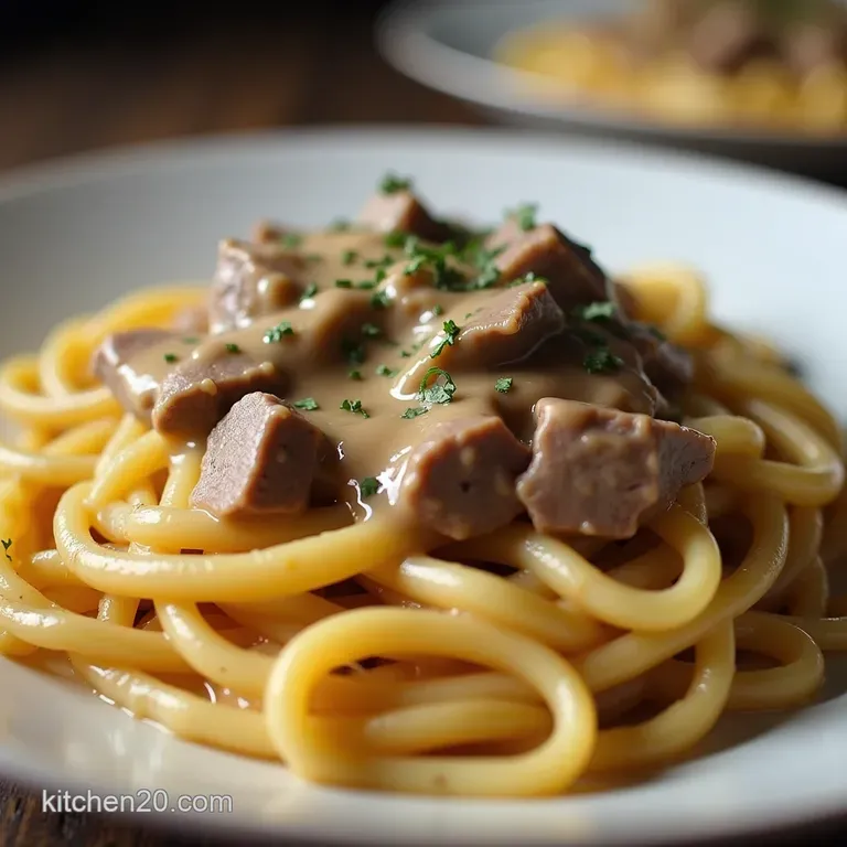 The Barons Secret Authentic Creamy Beef Stroganoff