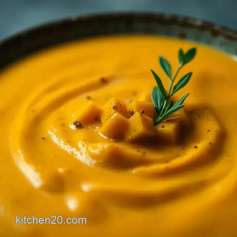 Creamy Butternut Squash Soup with a Touch of Spice