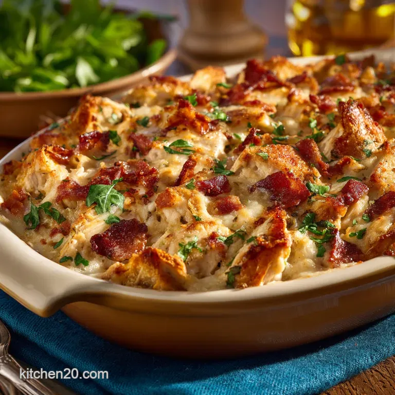 The Ultimate Creamy Chicken Bacon Ranch Casserole a Weeknight Winner presentation