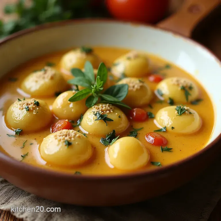 The Ultimate Comfort Creamy Tuscan Chicken Homemade Gnocchi Soup presentation