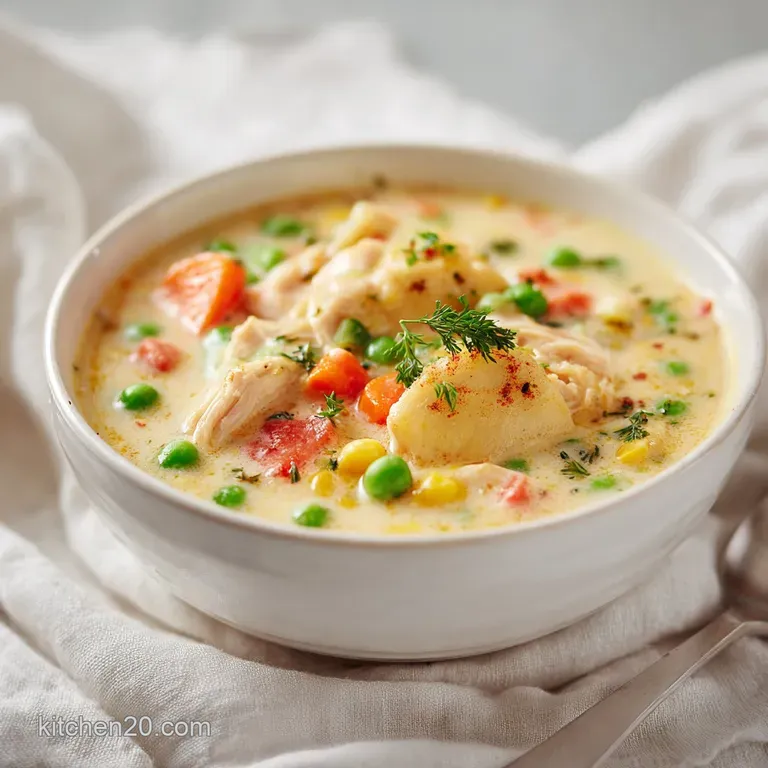 Chicken Pot Pie Soup: Creamy and Hearty