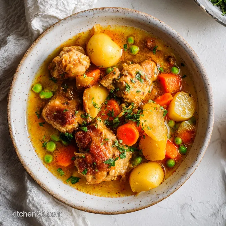 Crock Pot Creamy Chicken Stew: Silky & Tender
