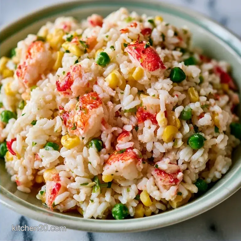 Easy Creamy Crab Rice Salad: Russian Style