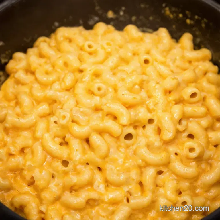 Creamy Dreamy Homemade Macaroni and Cheese presentation