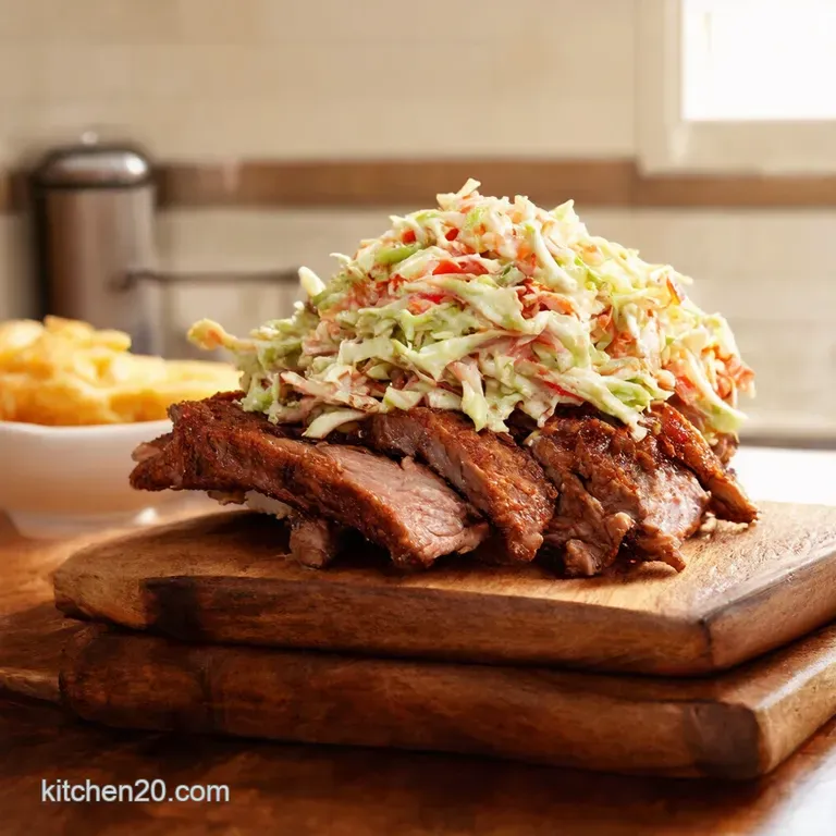 Creamy Dreamy Southern Coleslaw presentation