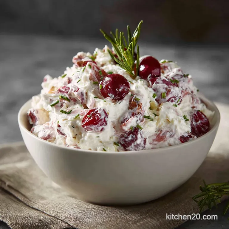 The Scarlet Cloud Creamy Cranberry Fluff Salad A Holiday Classic