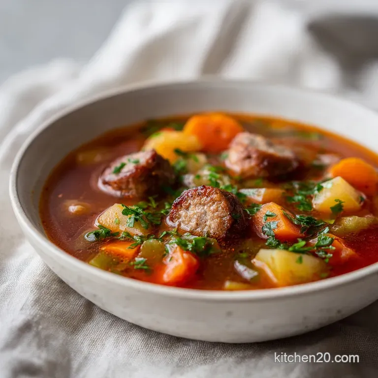 Creamy Italian Sausage Soup: Savory and Silky