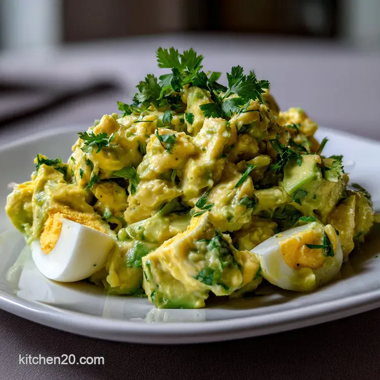 Avocado Egg Salad: Creamy Vibrant No Mayo presentation