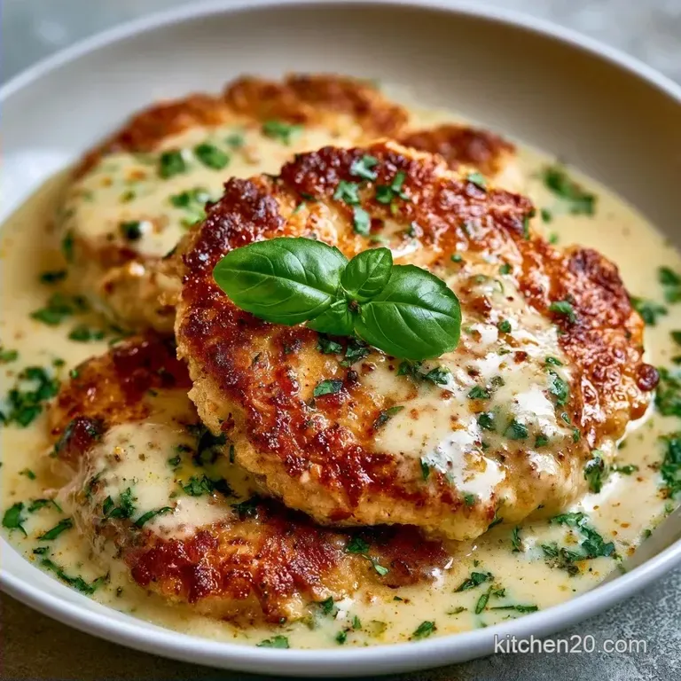 Creamy Parmesan Basil Chicken: Pan-Seared