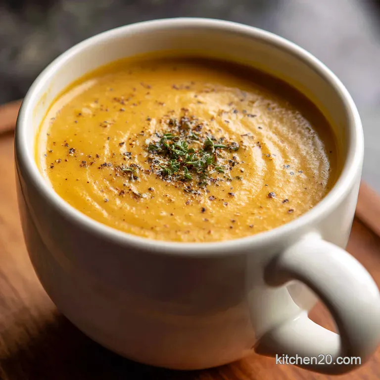 Creamy Roasted Butternut Squash Soup with Toasted Pepitas