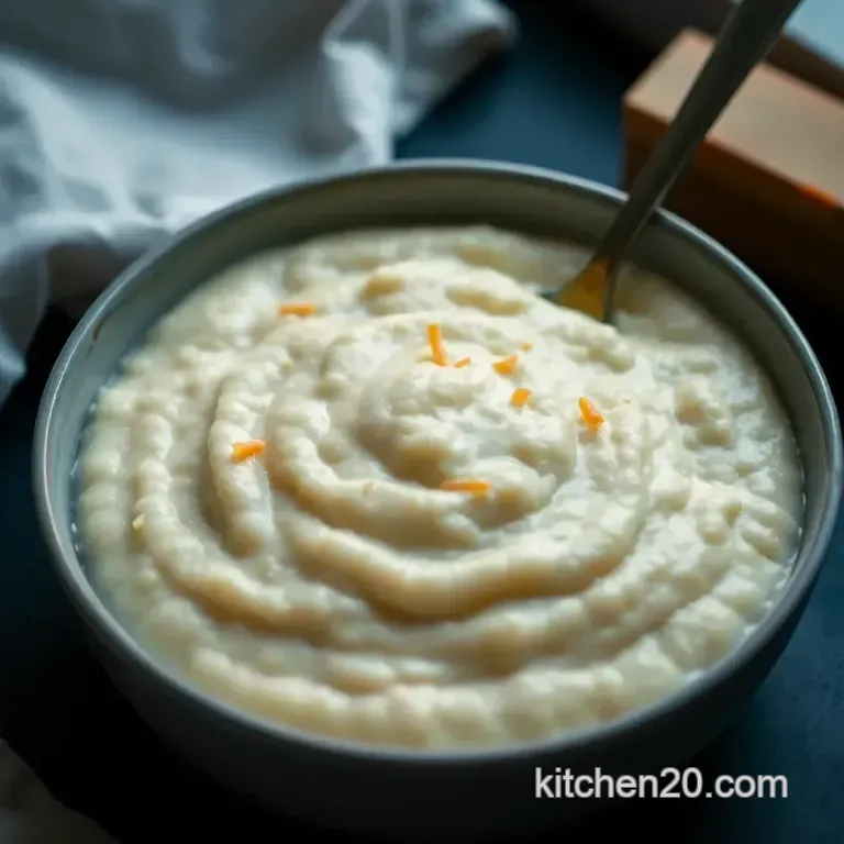 Creamy Southern Cheese Grits presentation