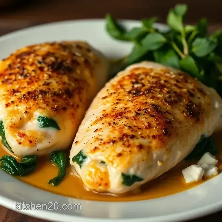 Creamy Spinach-Stuffed Chicken Breasts