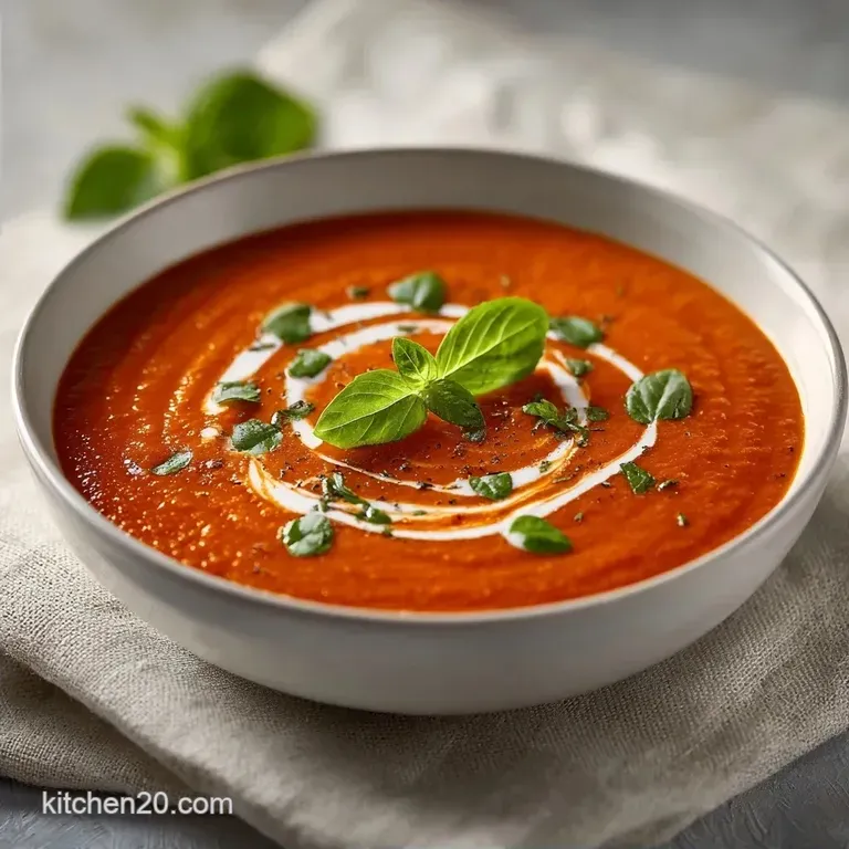 Vegan Tomato Basil Soup: Rich and Creamy