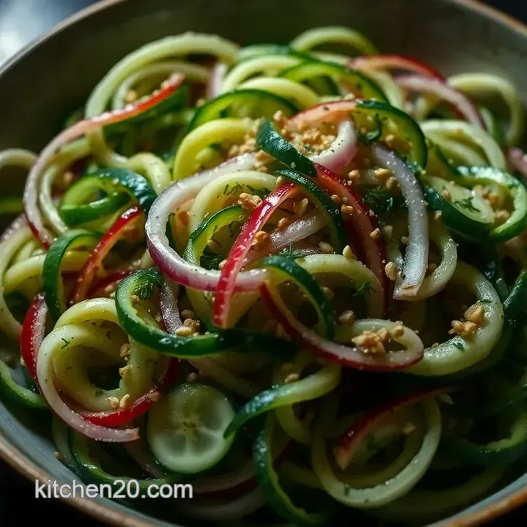 Crisp Cucumber Ribbon Salad with Dill & Lemon-Ginger Dressing