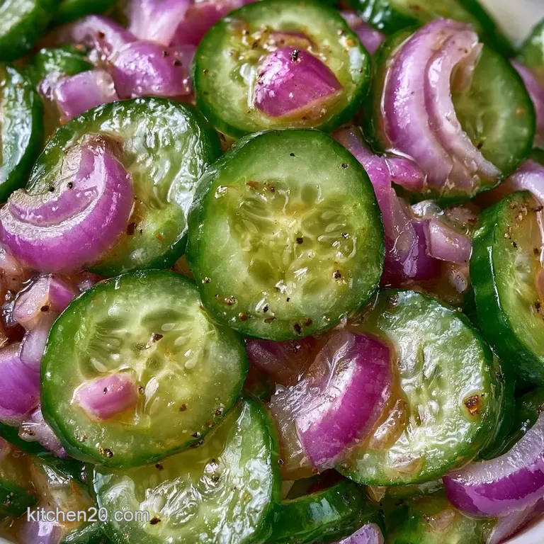 Crisp Vinegar Cucumbers Salad