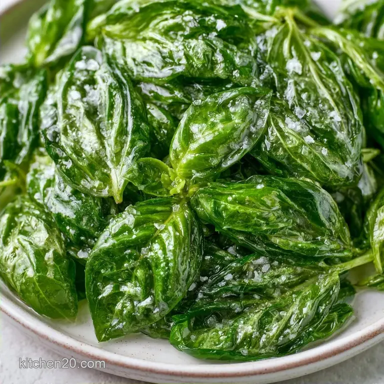 Ultra-Crispy Baked Basil Chips