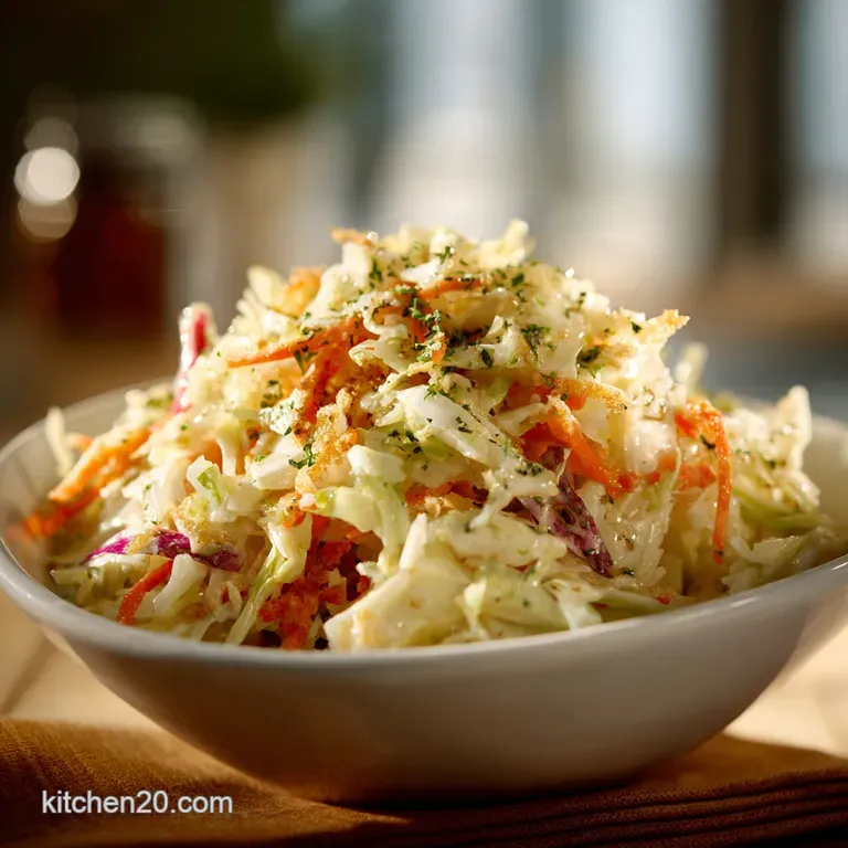 Coleslaw: The Crispy Chip Shop Classic with Tangy Creamy Dressing