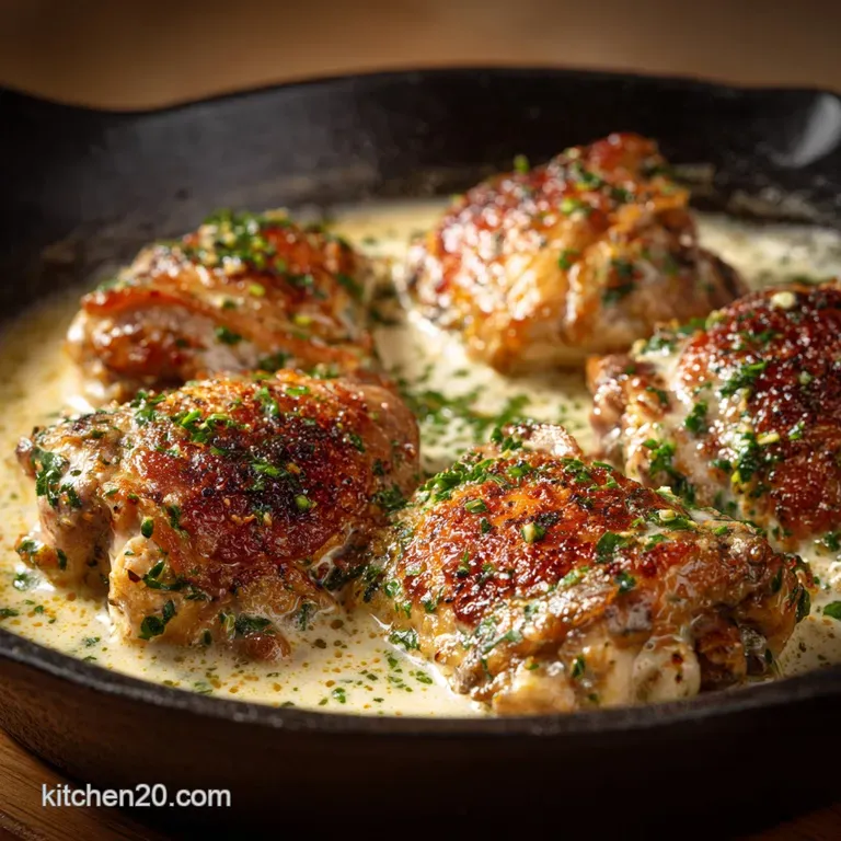 The Ultimate Creamy Garlic Chicken Thighs A 40Minute Weeknight Wonder