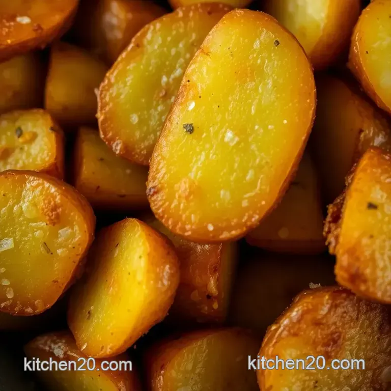 Crispy Golden Fried Potatoes: a Simple Delight presentation