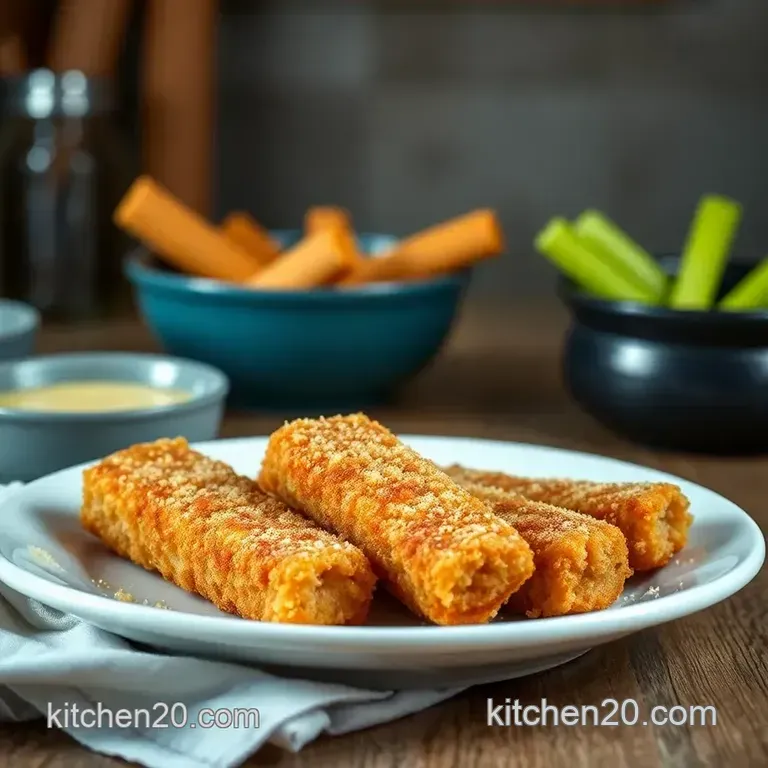 Crispy Homemade Fish Sticks with Tartar Sauce presentation