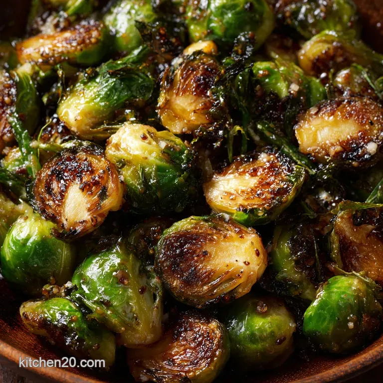Thanksgiving Side Dishes: Crispy Maple Sprouts with Brown Butter Glaze