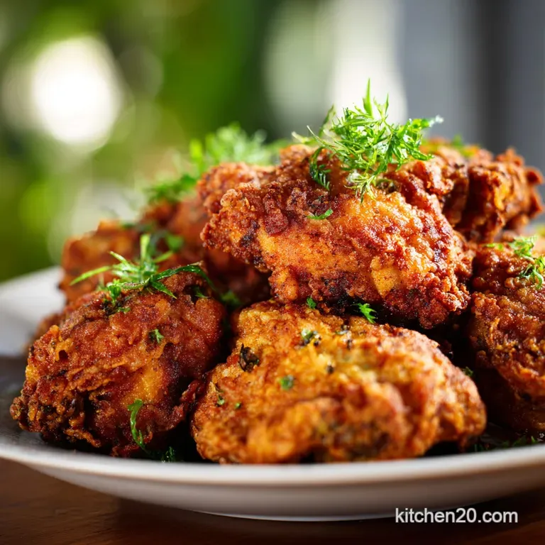 The Ultimate Lowfuss Oven Fried Chicken Buttermilkbrined Perfectly Crispy presentation