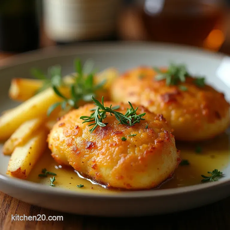 The Golden Rhapsody of Parmesan Potatoes Ultracrispy Roasts presentation