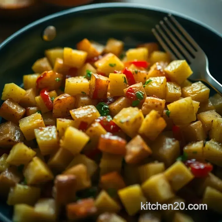 Crispy & Spicy Diner-Style Breakfast Potatoes presentation