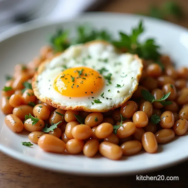 Crispy White Beans Garlicky Greens with Perfectly Poached Eggs