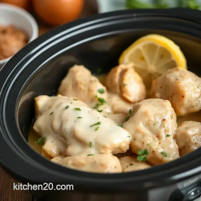 Ranch-Infused Crock Pot Chicken presentation