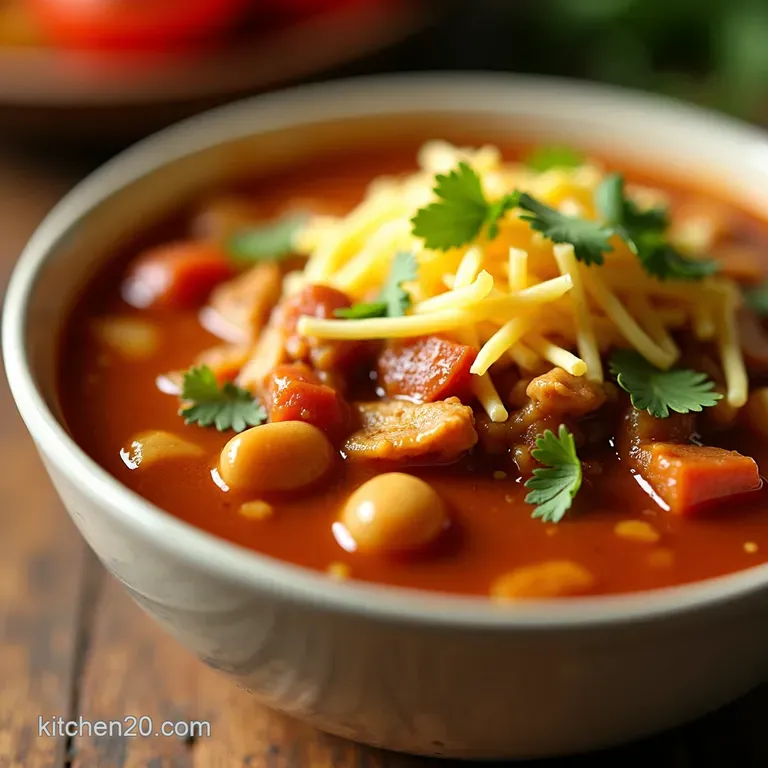 Crockpot Chicken Taco Fiesta Soup presentation