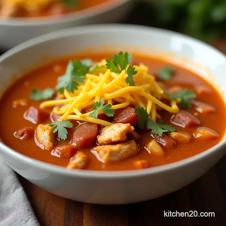 Crockpot Chicken Taco Fiesta Soup