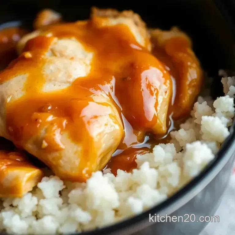 Crockpot Jezebel Chicken with Sweet Sauce