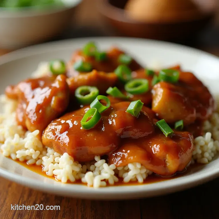 Crockpot Teriyaki Chicken Set It and Forget It Flavor presentation