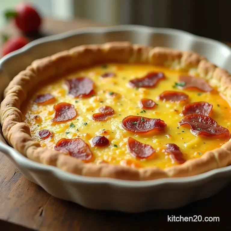 The Perfect Pantry Staple Irresistible Crustless Bacon Cheese Quiche