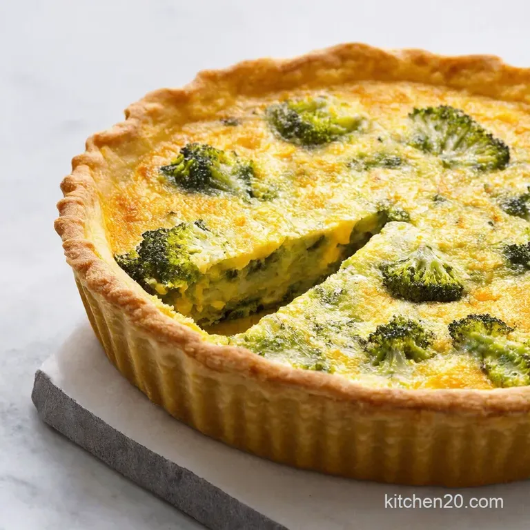 Crustless Broccoli Cheddar Quiche