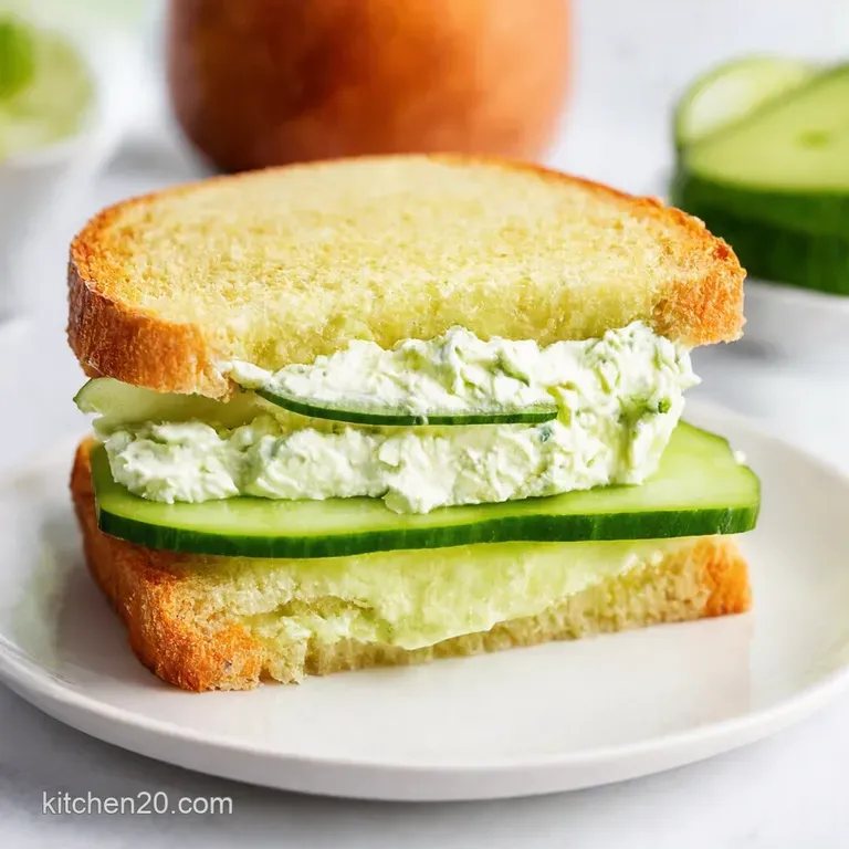 Cucumber Cream Cheese Tea Sandwiches Light Bites Fit for a Queen or You
