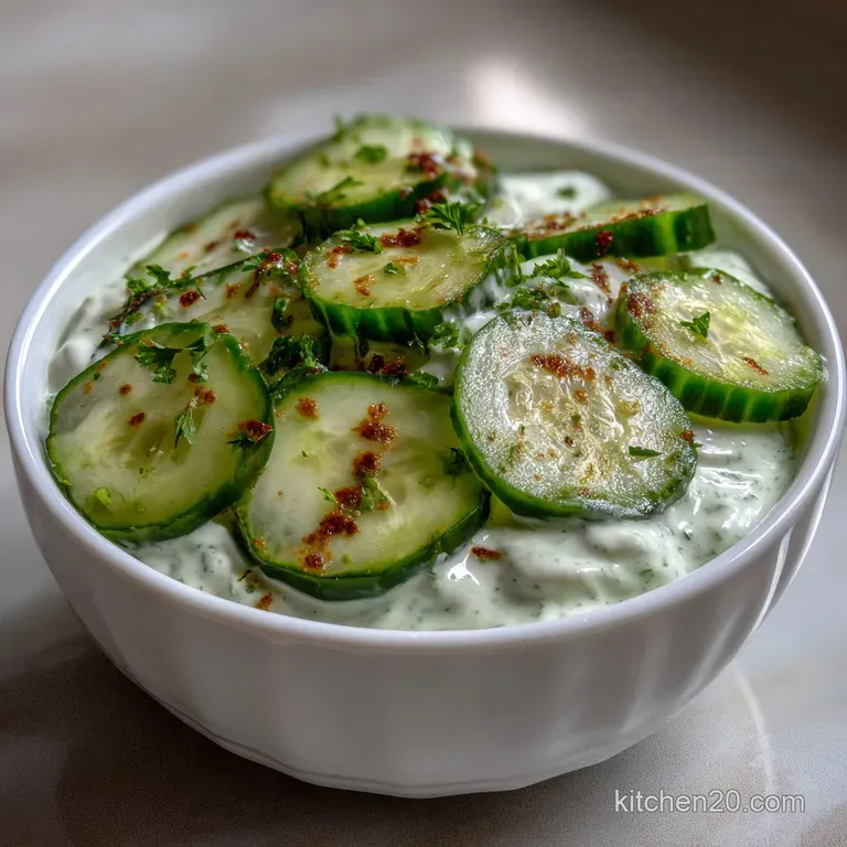 Cucumber Greek Yogurt Dressing: the Zeus Juice presentation