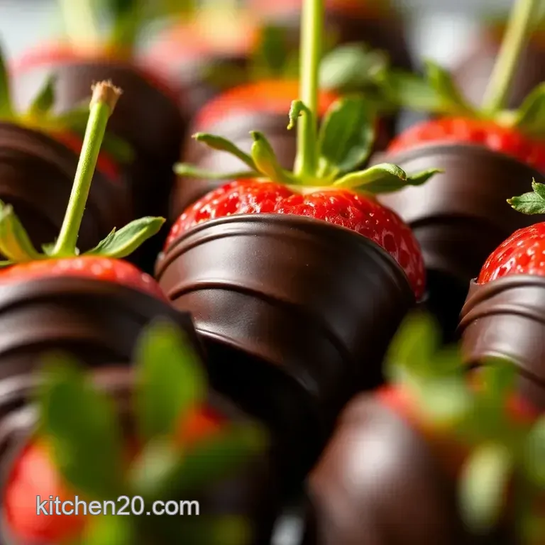 Decadent Chocolate-Covered Strawberries presentation