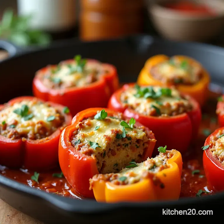 Deconstructed Stuffed Pepper Casserole presentation
