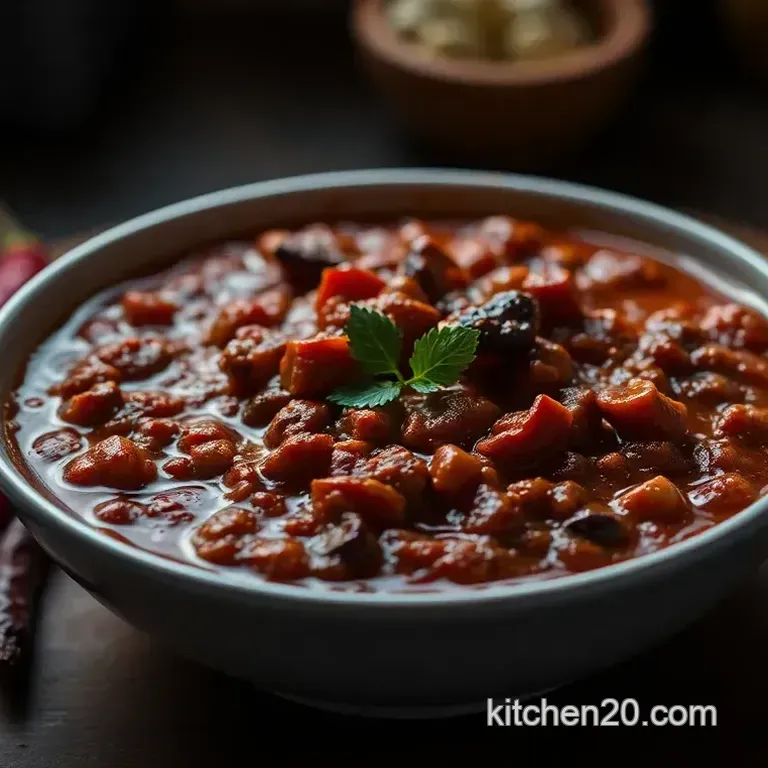 Deep Red Delight: Authentic Chili Colorado