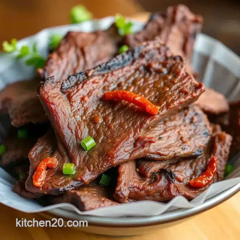 Spicy Korean Beef Jerky: A Savory Dehydrated Snack