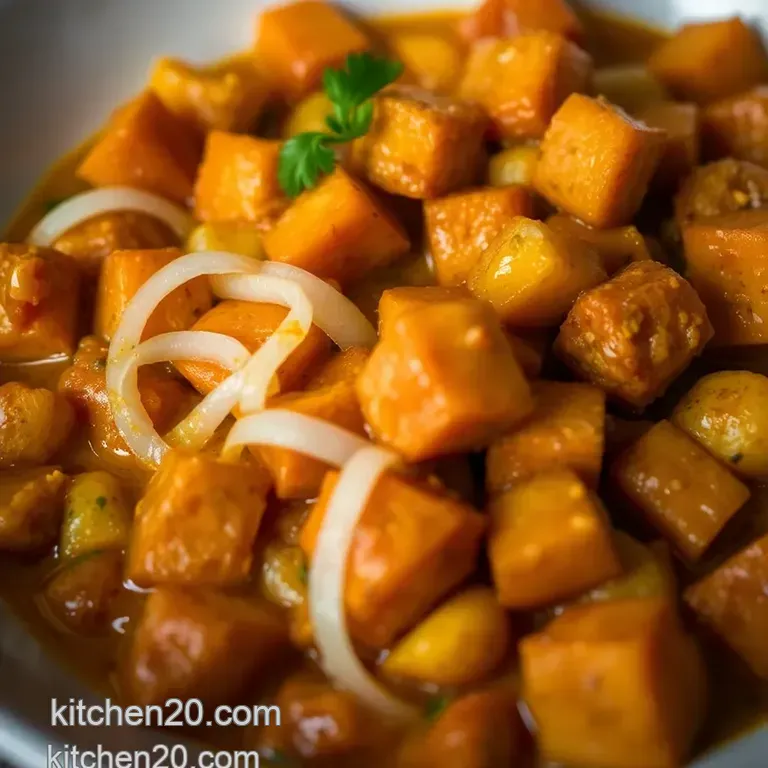 Delicious Roast Chicken Leftovers Curry presentation