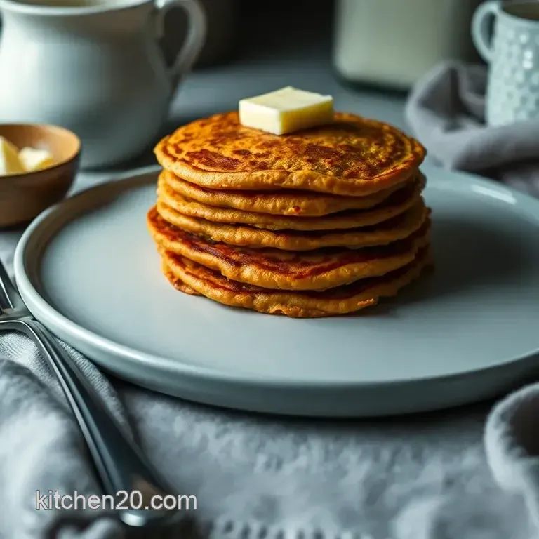 Delightful Sweet Potato Pancakes presentation