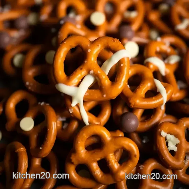 Delightfully Sweet and Salty Chocolate Covered Pretzels presentation