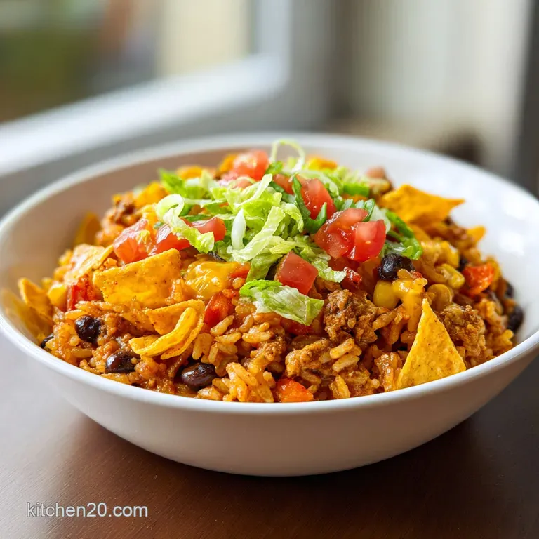 Taco Rice Bowl with Doritos