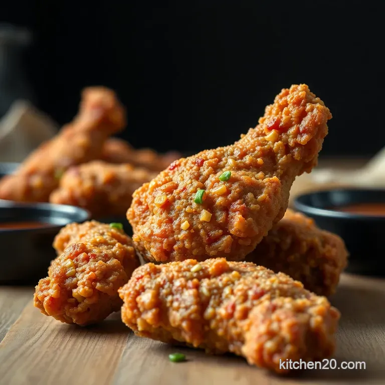 Double-Fried Delight: Crispy Korean Fried Chicken