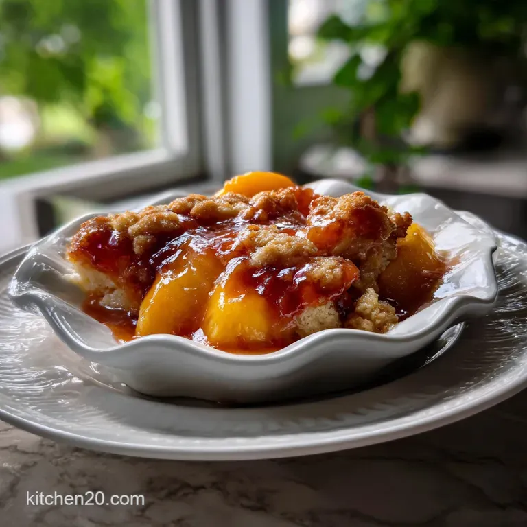 The Easiest Peach Cobbler: Dump-And-Bake Perfection presentation