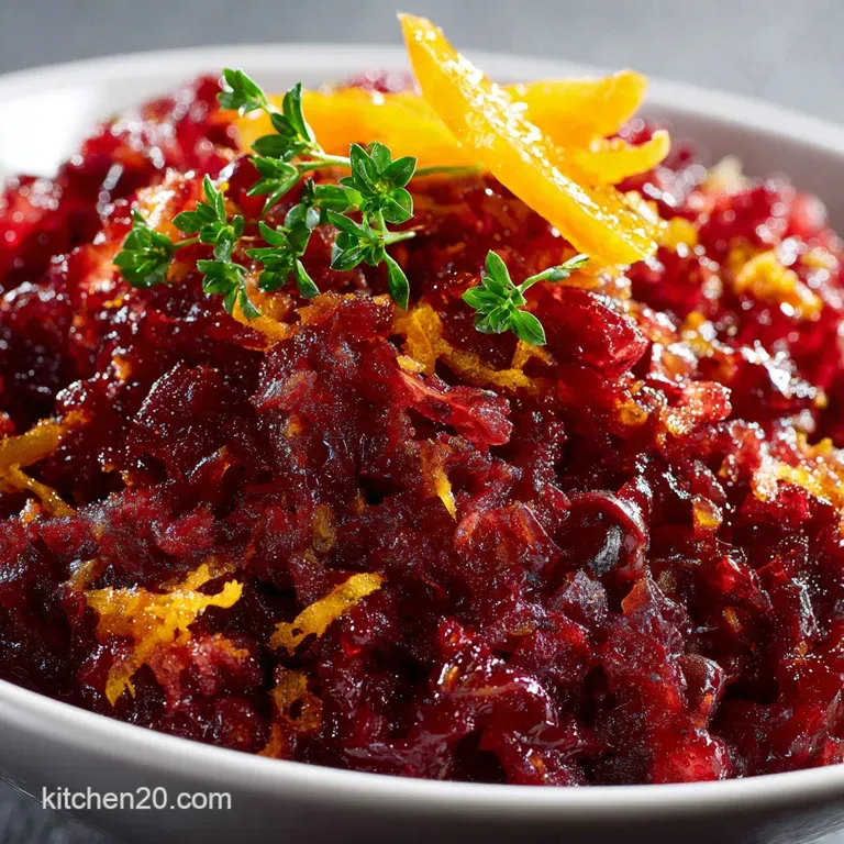 Cranberry Relish: the Aromatic Cranberry Orange Side Dish for the Holidays presentation